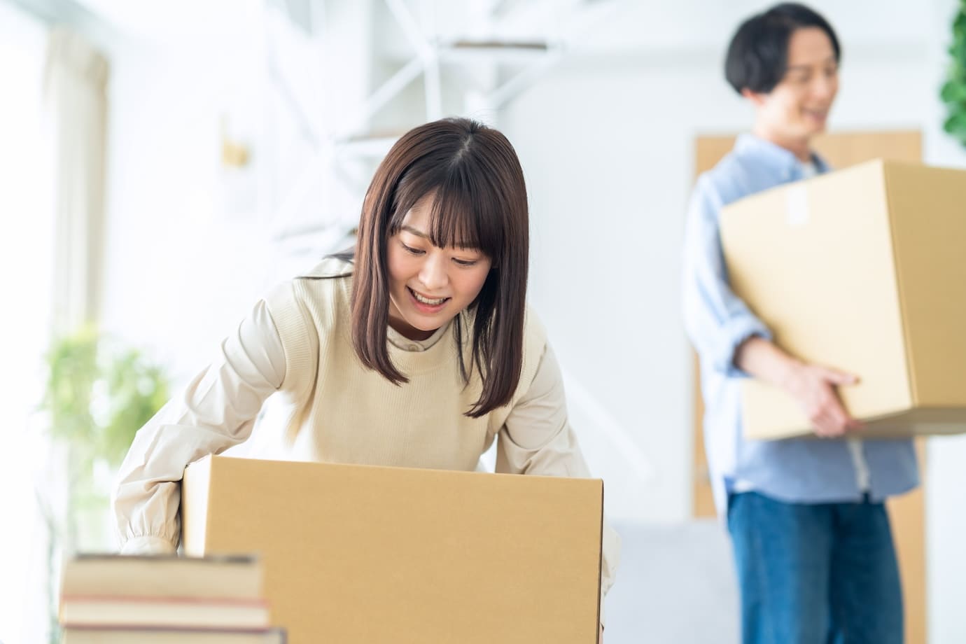 夫婦で引越し