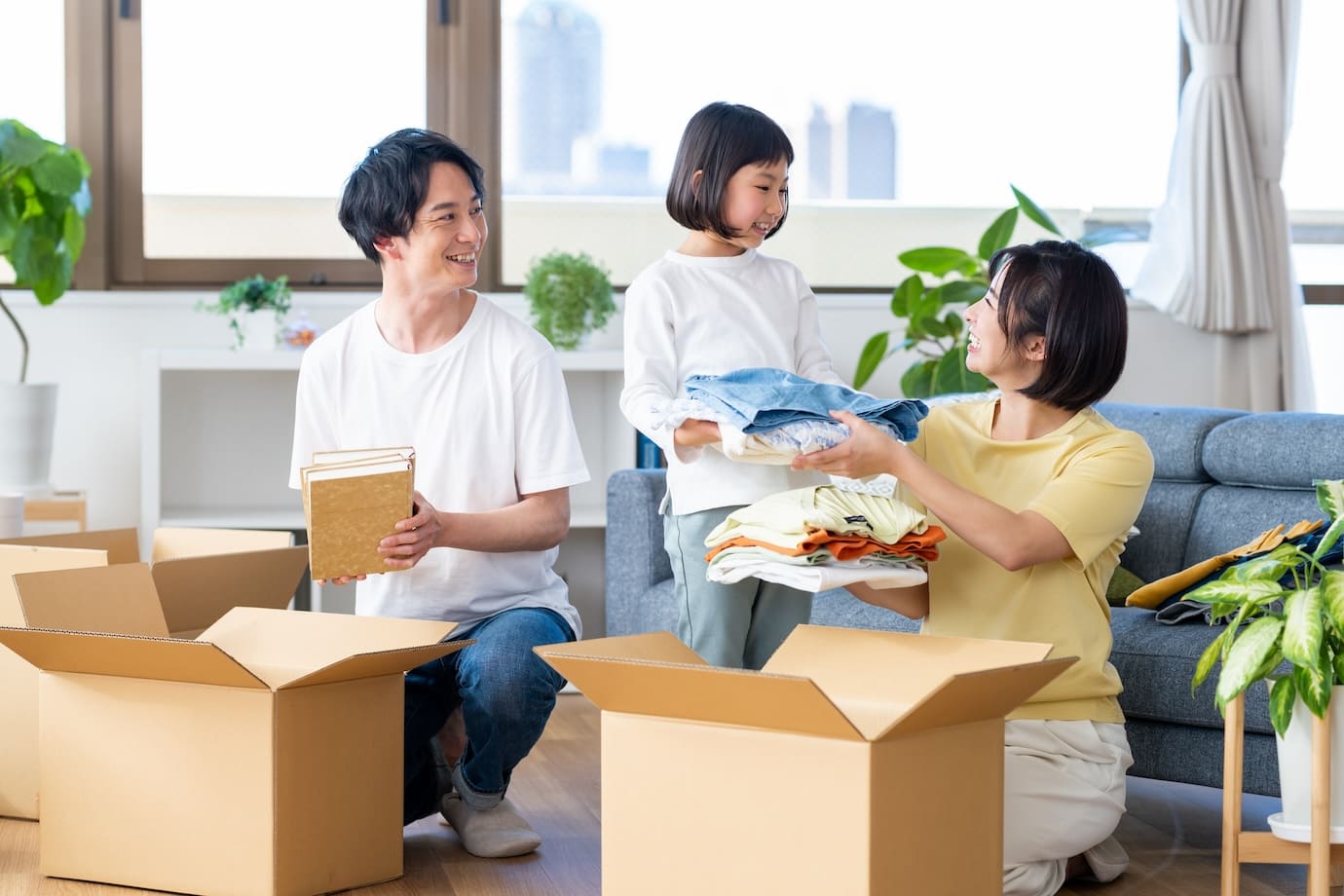 家族で引越し