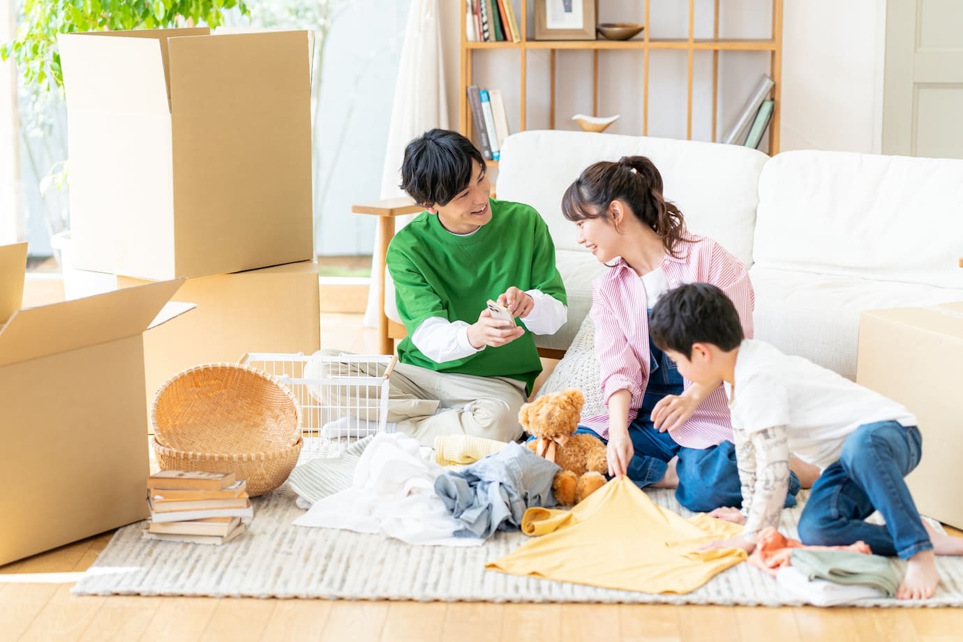 家族で引越し