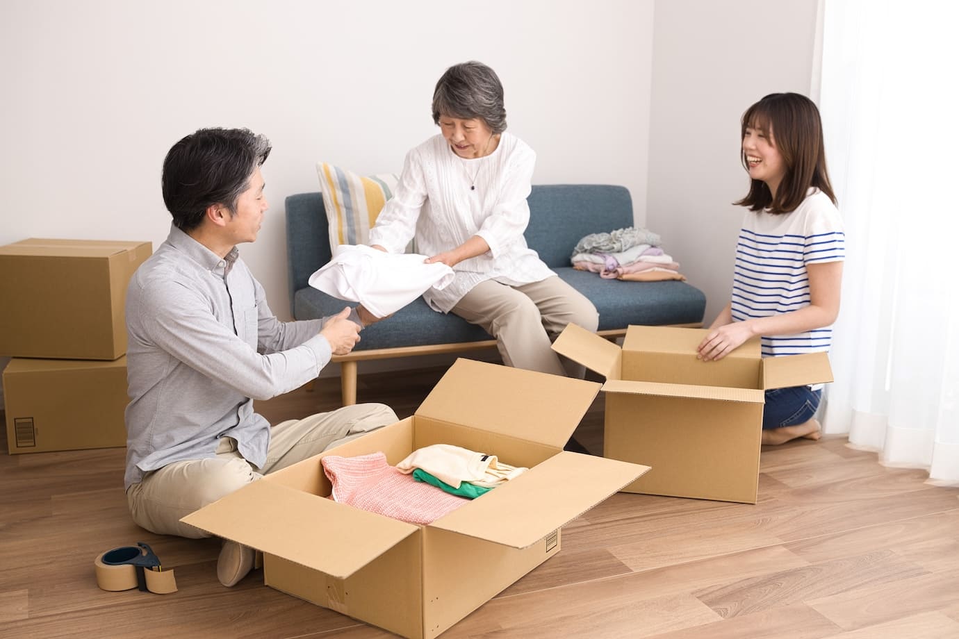 家族で引越し