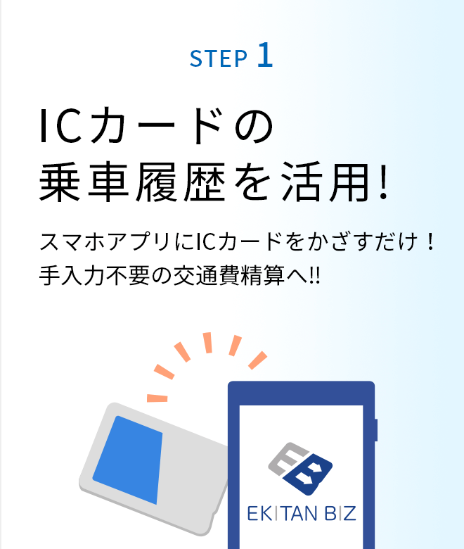 step1 ICカードの乗車履歴を活用!